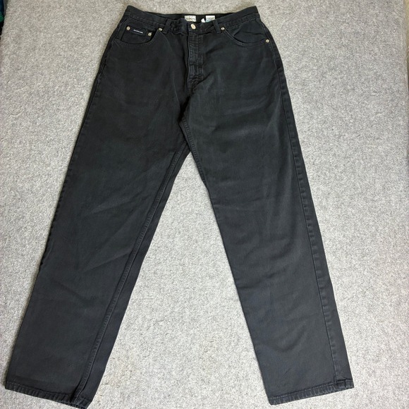 Calvin Klein Jeans Other - Calvin Klein Jeans Mens 33x32 Black Straight Leg Denim Pants Vintage 100% Cotton